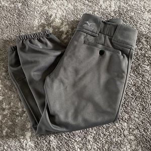 Mizuno girls softball pant, Y large, gray, padded